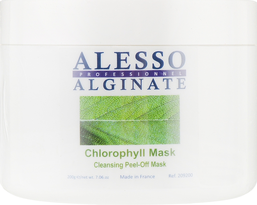 Alginat-Gesichtsmaske mit Spirulina und Pfefferminze - Alesso Professionnel Alginate Chlorophyll Peel-Off Cleansing Mask  — Bild N2