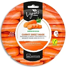 Maske für fettige Haut - IDC Institute Carrot Sheet Mask — Bild N1