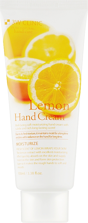 Feuchtigkeitsspendende Handcreme mit Zitronenextrakt - 3W Clinic Lemon Hand Cream — Bild N2