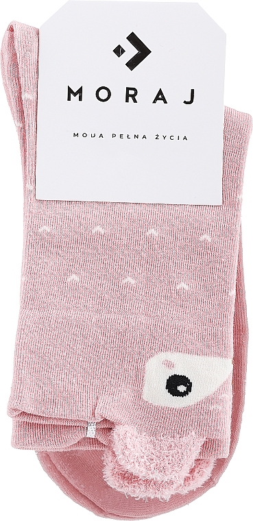 Lange Damensocken mit Waldtieren rosa - Moraj — Bild N1