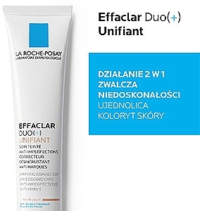Getönte Gesichtspflege gegen Hautunreinheiten und Pickelmale - La Roche-Posay Effaclar Duo + Unifiant — Bild N5