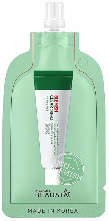 Feuchtigkeitsspendende und beruhigende Gesichtscreme gegen Reizungen mit Cica-Care für empfindliche Haut - Beausta Blemish Clear Cream — Bild N1