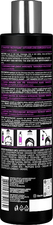 Shampoo gegen Haarausfall - Pharma Group Laboratories Aminotein + Multivitamin Shampoo — Bild N2