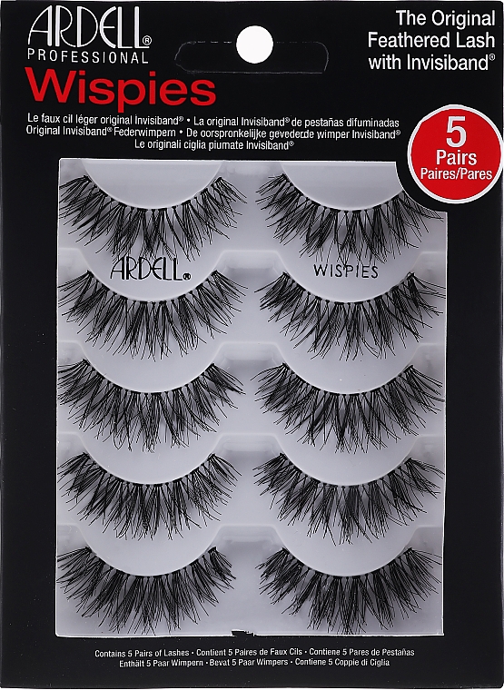 Set Künstliche Wimpern - Ardell 5 Pack Black Wispies Lashes — Bild N1