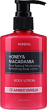 Düfte, Parfümerie und Kosmetik Feuchtigkeitsspendende Körperlotion mit Amber und Vanille - Kundal Honey & Macadamia Body Lotion Amber Vanilla