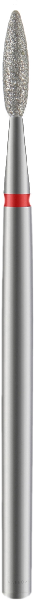 Diamantfräser Flame rot Durchmesser 2,1 mm Arbeitsteil 8 mm - Staleks Pro — Bild 1 St.