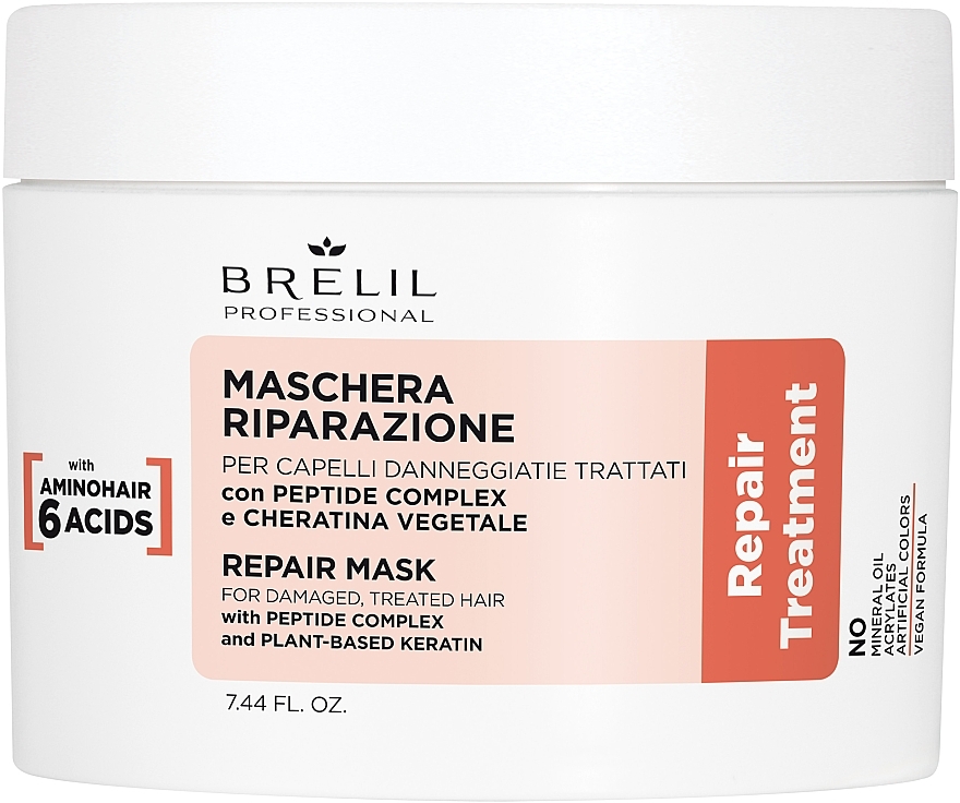 Regenerierende Haarmaske - Brelil Repair Treatment Repair Mask  — Bild N1