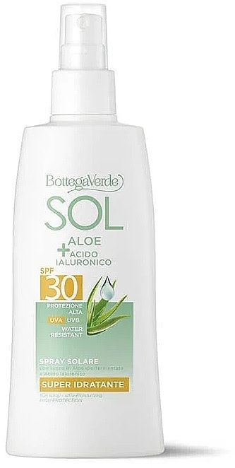 Sonnenspray - Bottega Verde Sol Aloe + Hyaluronic Acid Sun Spray SPF30 — Bild N1