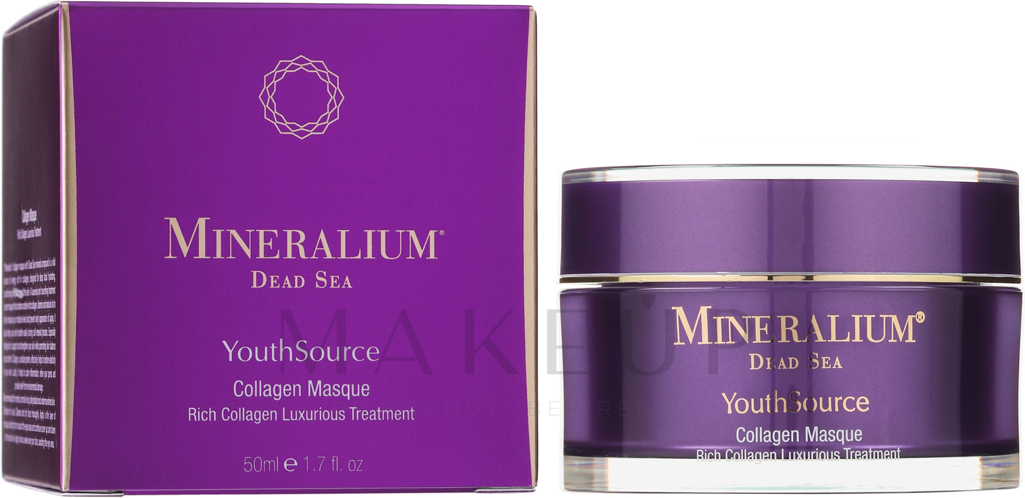 Reichhaltige luxuriöse Gesichtsmaske mit Kollagen - Minerallium Youth Source Collagen Masque — Bild 50 ml