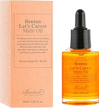 Düfte, Parfümerie und Kosmetik Nährendes und feuchtigkeitsspendendes Gesichtsöl mit Karottensamenöl - Benton Let’s Carrot Multi Oil