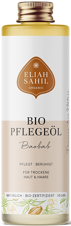 Bio-Körper- und Haaröl Baobab - Eliah Sahil Organic Oil Body & Hair Baobab — Bild N1