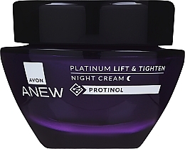 Nachtcreme für das Gesicht mit Lifting-Effekt - Avon Anew Platinum Lift & Tighten Night Cream  — Bild N1