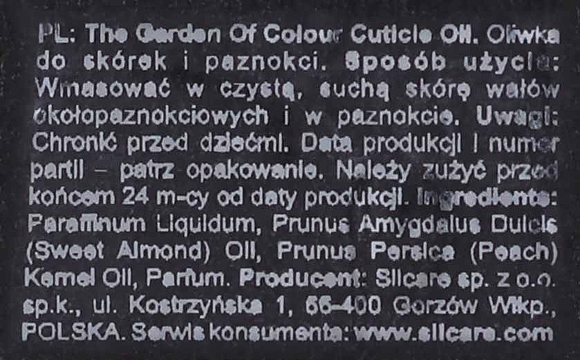 Nagel- und Nagelhautöl Pfirsich - Silcare Garden of Colour Cuticle Oil Peach Nature — Bild N2