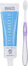 Düfte, Parfümerie und Kosmetik Zahnpflegeset - Beauty Formulas (Zahnbürste lila 1St. + Aufhellende Zahnpasta 100ml)