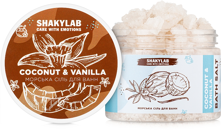 Badesalz Coconut & Vanilla - SHAKYLAB Natural Bath Salt — Bild N3