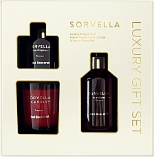 Düfte, Parfümerie und Kosmetik Nagellack-Set - Sorvella Perfume Home Fragrance Red Baccarat (diffuser/120ml + candle/170g + home/spray/250ml)