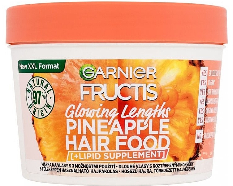 Haarmaske - Garnier Fructis Hair Food Pineapple Hair Mask — Bild N1