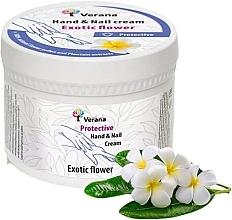 Schutzcreme für Hände und Nägel Exotische Blume - Verana Protective Hand & Nail Cream Exotic Flower — Bild N1