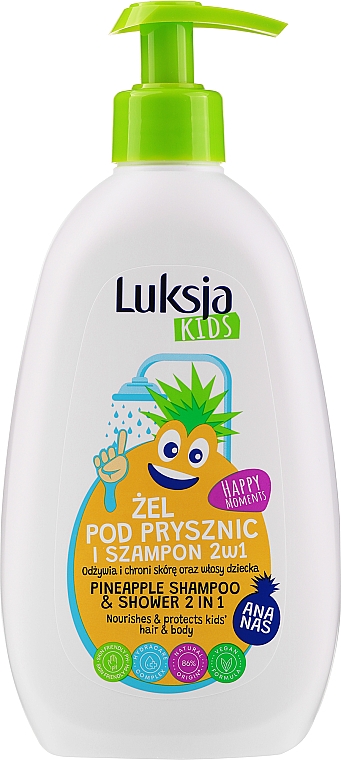 2in1 Pflegendes Duschgel und Shampoo für Kinder mit Ananasaroma - Luksja Kids Pineapple Shampoo&Shower 2in1 — Bild N1