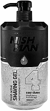 Düfte, Parfümerie und Kosmetik Rasiergel mit Spender №4 - Nishman Easy Shave Shaving Gel №4 Fresh Active