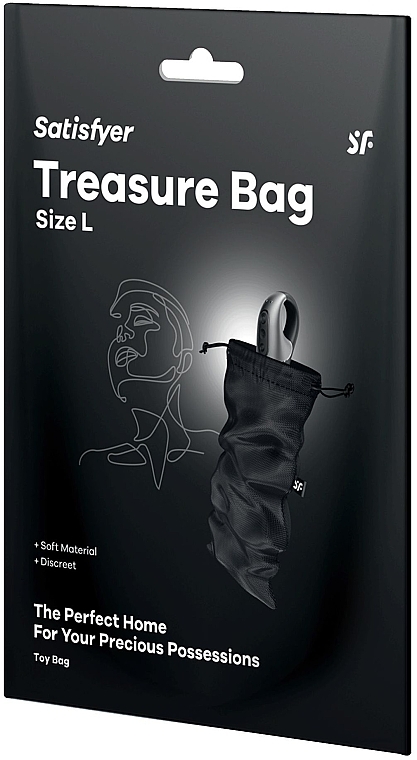 Aufbewahrungstasche für erotisches Spielzeug schwarz Size L - Satisfyer Treasure Bag Black — Bild N1