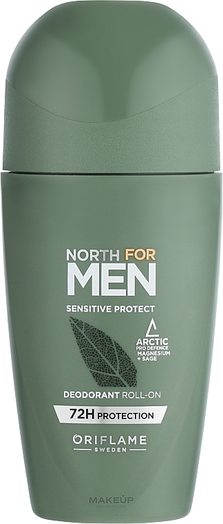 GESCHENK! Deo Roll-on Antitranspirant für empfindliche Haut - Oriflame North For Men Sensitive Protect  — Bild N1