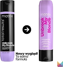 Revitalisierende und stärkende Haarspülung mit Zitronensäure - Matrix Total Results Unbreak My Blonde Strengthening Conditioner — Bild N2