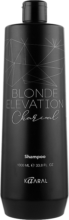 Schwarzes kohlefarbenes Haarshampoo - Kaaral Blonde Elevation Charcoal Shampoo — Bild N3