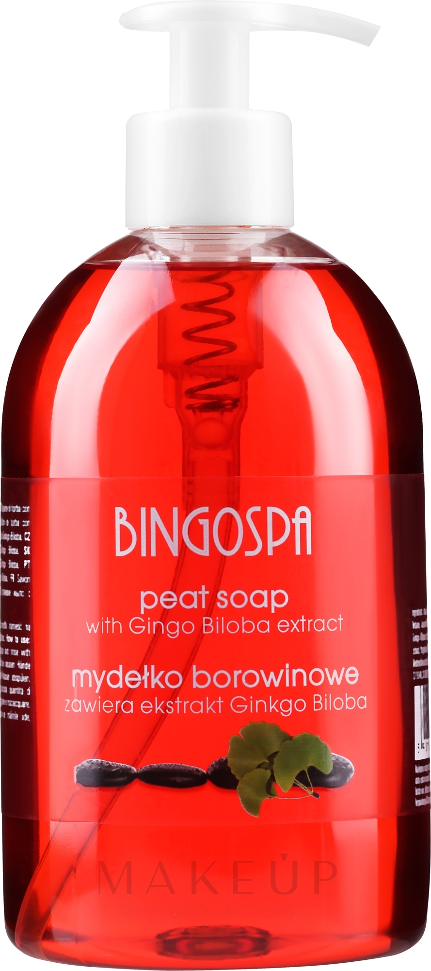 Flüssige Torfseife mit Ginkgo Biloba Extrakt - BingoSpa mud Soap — Foto 500 ml