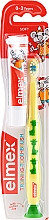 Düfte, Parfümerie und Kosmetik Kinderzahnbürste 0-3 Jahren weich gelb mit Gi­raf­fen - Elmex Learn Toothbrush Soft + Toothpaste 12ml