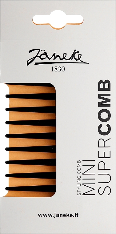 Haarkamm schwarz - Janeke Mini Supercomb — Bild N2