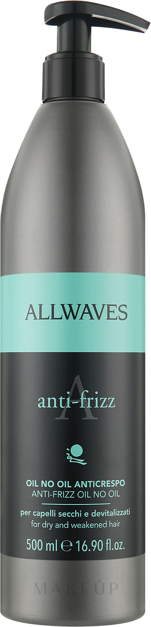 Schützendes und glättendes Öl für widerspenstiges Haar - Allwaves Anti-Frizz Oil No Oil — Bild 500 ml