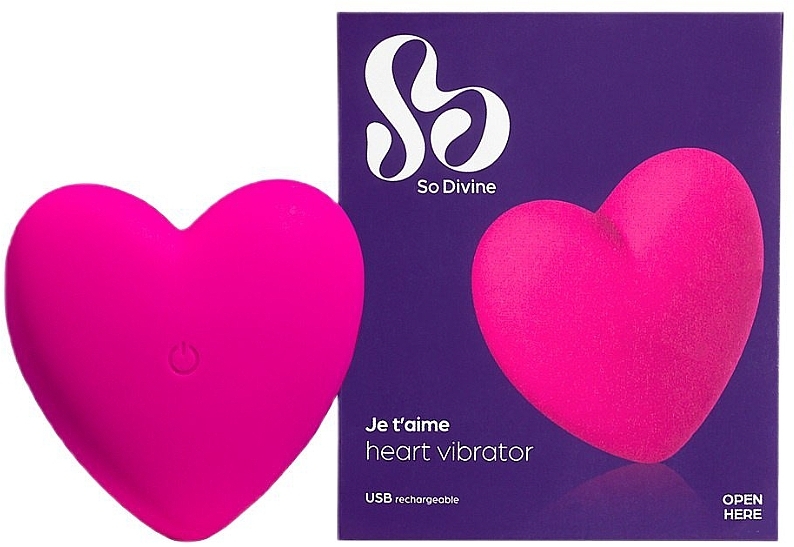 Herzförmiger Vibrator rosa - So Divine  — Bild N1