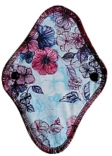Wiederverwendbare Slipeinlagen aus schwarzer Baumwolle mit Blumen - Soft Moon Ultra Comfort Mini — Bild N1