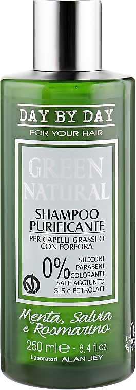 Reinigungsshampoo für fettiges Haar - Alan Jey Green Natural Shampoo — Bild N1