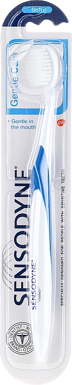 Zahnbürste weich Gentle Care dunkelblau-weiß - Sensodyne Gentle Care Soft Toothbrus — Bild N1