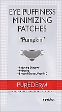 Pflaster für die Augenpartie Kürbis - Purederm Eye Puffiness Minimizing Patches Pumpkin  — Bild N2