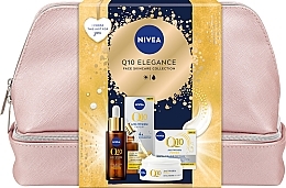 Gesichtspflegeset - NIVEA Q10 Elegance (Tagescreme 50ml + Gesichtsserum 30ml + Kosmetiktasche) — Bild N1