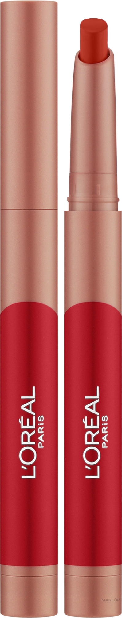 Matter Lippenstift - L'Oreal Paris Matte Lip Crayon — Bild 110 - Caramel Rebel