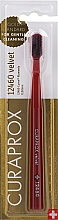 Düfte, Parfümerie und Kosmetik Zahnbürste Velvet CS 12460 rot mit weinroten Borsten - Curaprox