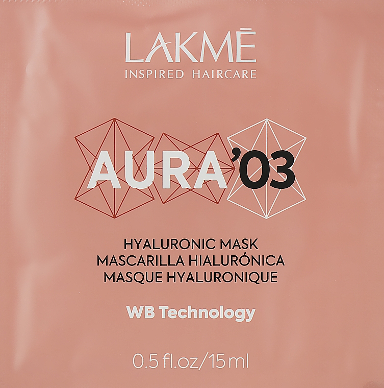 Haarpflegeset - Lakme Teknia Aura (Shampoo 15ml + Haarbehandlung 15ml + Haarmaske 15ml) — Bild N4