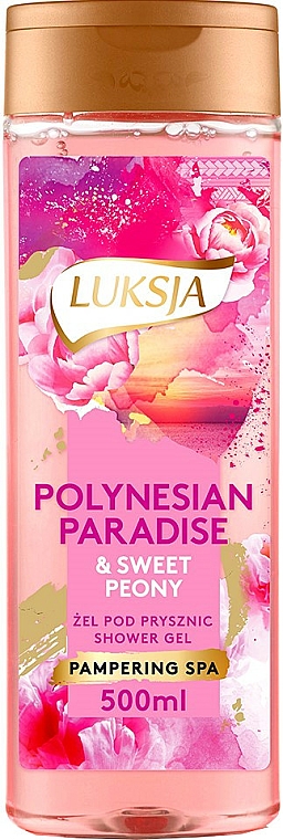 Entspannendes Duschgel mit süßer Pfingstrose - Luksja Polynesian Paradise & Sweet Peony Shower Gel