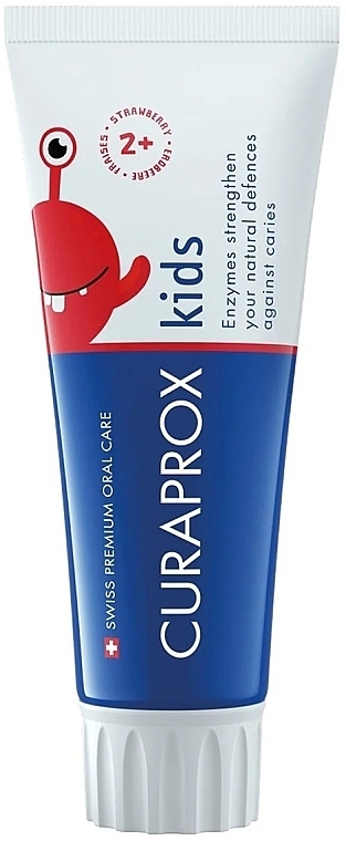 Zahnpasta für Kinder mit Erdbeergeschmack - Curaprox For Kids Toothpaste — Bild N1