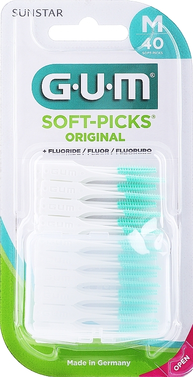 Mittelgroße Zahnbürsten aus Gummi - Sunstur Gum Soft-Picks Regular — Bild N1