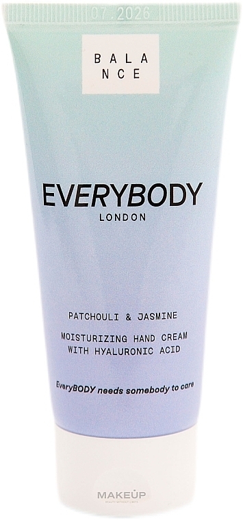 GESCHENK! Feuchtigkeitsspendende Handcreme Patchouli & Jasmin - Everybody London Balance Moisturising Hand Cream Patchouli & Jasmin  — Bild N1