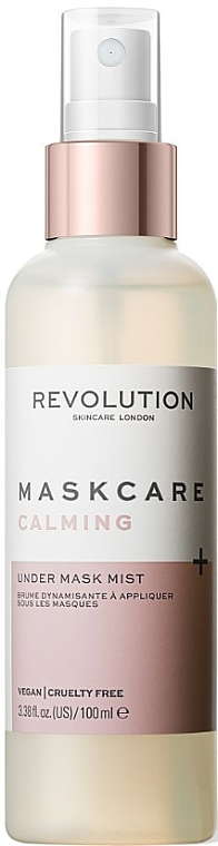 Beruhigendes und feuchtigkeitsspendendes Gesichtsspray - Revolution Skincare Maskcare Under Face Mask Hydrating & Calming Mist — Bild N1