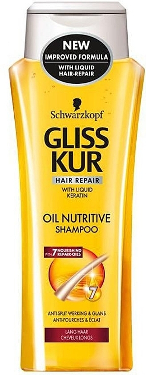 Reparierendes Shampoo für strohiges, splissanfälliges Haar - Gliss Kur Oil Nutritive Shampoo — Foto N4
