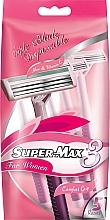 Düfte, Parfümerie und Kosmetik Einwegrasierer 5 St. - Super-Max Triple Blade 3 For Women