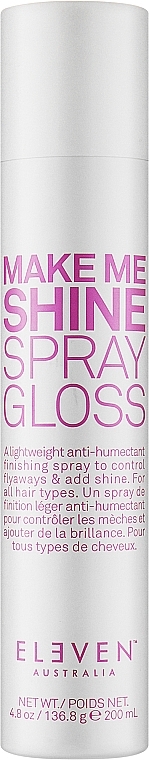 Fixierendes Haarspray für mehr Glanz - Eleven Australia Make Me Shine Spray Gloss — Bild N1