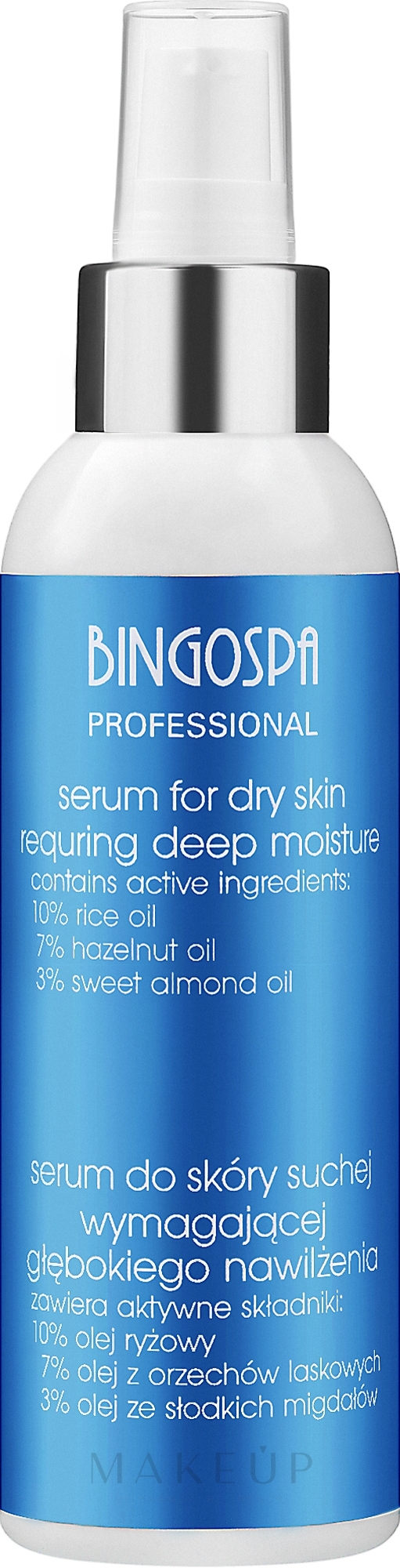 Intensiv feuchtigkeitsspendendes Gesichtsserum mit Reisöl für trockene Haut - BingoSpa Artline Serum For dry Skin — Bild 150 g